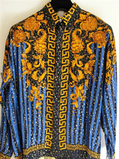 versace silk shirts fake|men's vintage versace silk shirts.